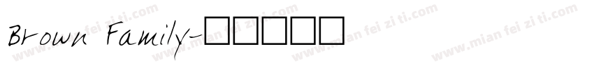Brown Family字体转换
